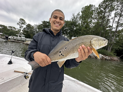 Nice redfish using deep sea techniques in Gulf Shores!