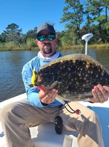 Southern Flounder caught while fishing in Gulf Shores
