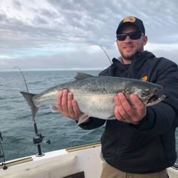 A trophy-sized lake trout caught in NY