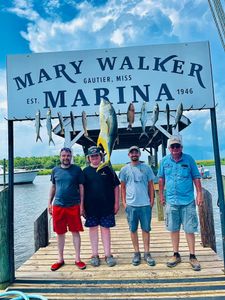 A large Crevalle Jack fish caught in Mississippi