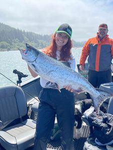 Chinook salmon caught by two anglers in OR