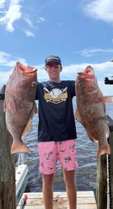 Two fish caught on a fishing tour in FL