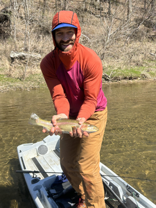 Double rainbow trout success on North Fork River!