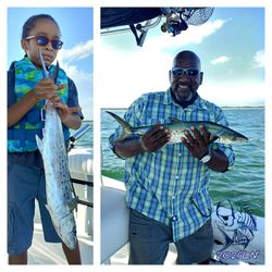 Two king mackerel fish caught in North Carolina