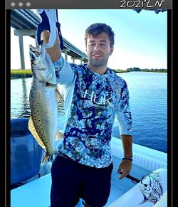 Angler with a large fish in Calabash