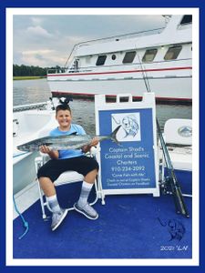 King Mackerel, a 32-inch fish, caught while fishing in Calabash