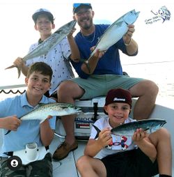 4 Spanish Mackerel, 18 inches, fishing in NC