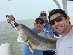 Two people fishing in Texas