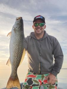 Spotted weakfish, 31 inches, caught fishing in New Bern