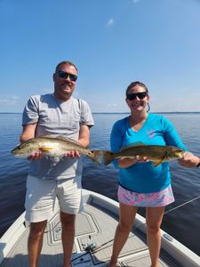 Two redfish caught during fishing trip in New Bern