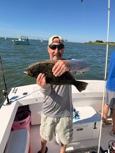 California Flounder caught while fishing in Brigantine NJ