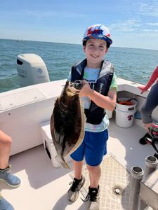 California Flounder caught while fishing in Brigantine NJ