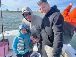 Three people fishing in NJ