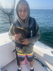 Person fishing in Brigantine