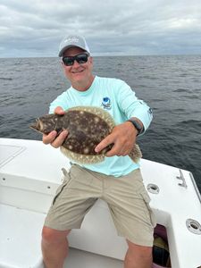 Southern Flounder caught while fishing in Brigantine