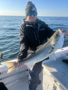 Person fishing in Brigantine