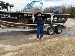 Angler with 2 freshly caught fish in TX
