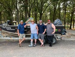 4 people fishing in Gordonville