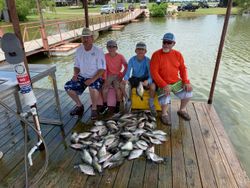 Group of 4 people fishing in TX
