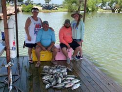 Four people fishing in Gordonville