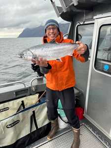 Angler with a 22-inch fish in OR