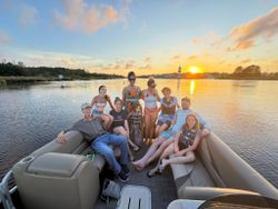 9 people fishing on the coast of SC