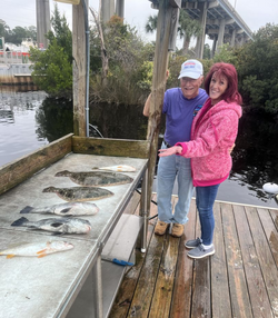 Three big fish caught while fishing in North Myrtle Beach