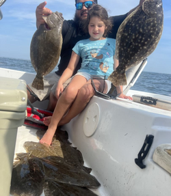 Two Southern Flounder, 23 inches each, caught fishing in SC