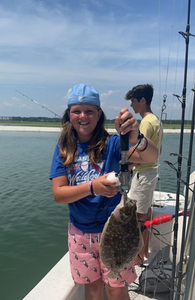 A single summer flounder fish caught in SC