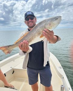 A single person fishing in Charleston