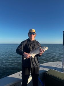 Fishing charter boat on ocean waters in Port Aransas TX