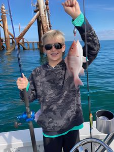 Red snapper caught during fishing tour in Port Aransas TX