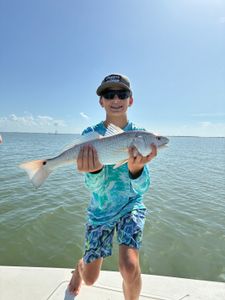 Redfish caught during fishing tour in Port Aransas TX