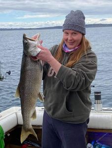 Caught a Lake Trout in Lake Ontario