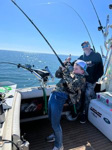 Two anglers fishing in NY