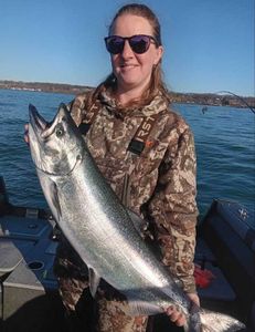 Chinook salmon caught at Sodus Point