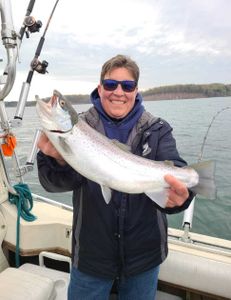 Coho salmon caught in NY