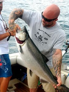 Nice Salmon Caught in Lake Ontario