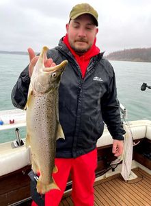 Photograph of a sea trout caught in NY