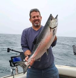Angler with a 26-inch fish at Sodus Point