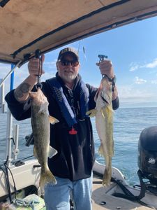 Two anglers fishing with rods in Buffalo