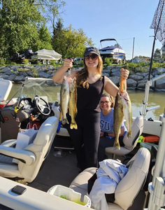 Three fishermen with big catch in Buffalo