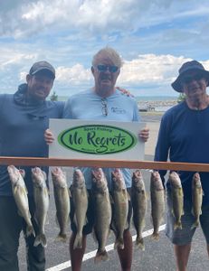 Anglers with a big catch of 9 fish in Buffalo