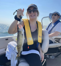 Sauger fish caught by two anglers in Buffalo