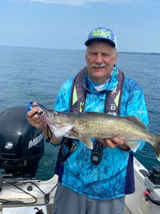 Walleye fish caught on fishing trip in Buffalo