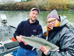A couple fishing in Brookings