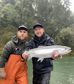 Two anglers fishing in Brookings