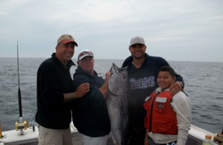 King Mackerel, a big fish, caught while fishing in MA