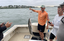 Striped bass fishing in MA
