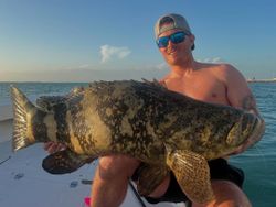 Angler catches a 34-inch fish while fishing in FL